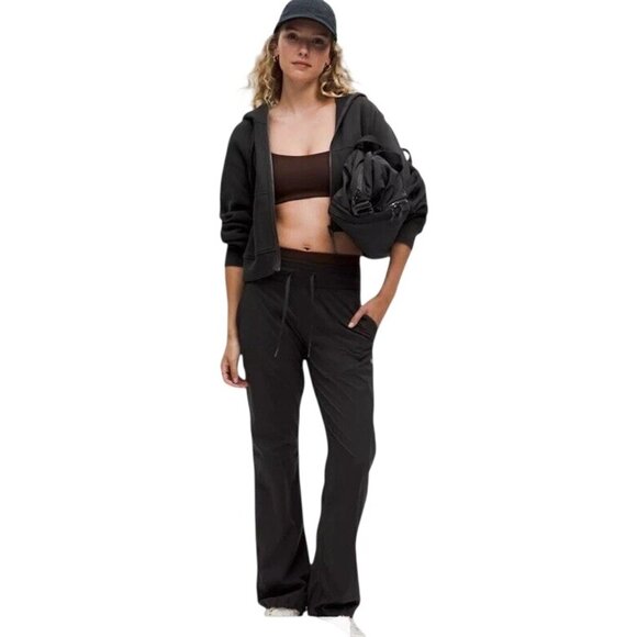 Lululemon Dance Studio Pant Womens Size 6 Mid Rise Short 30” Unlined Black - Picture 2 of 16